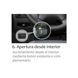 VW T6 (2016-) KIT PORTÓN TRASERO ELÉCTRICO (C/succión)